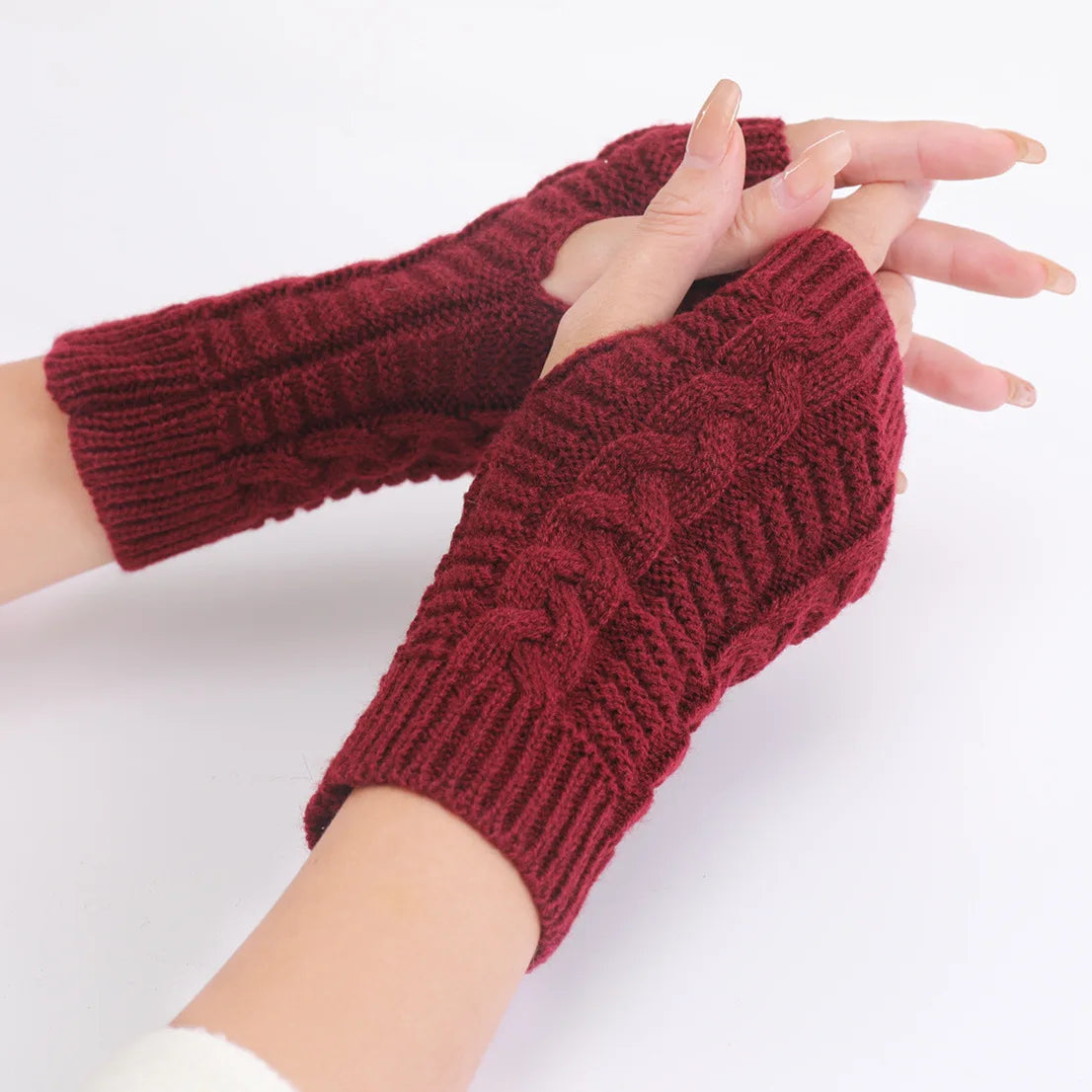X-WINTER | Wool-Knit Arm Gloves