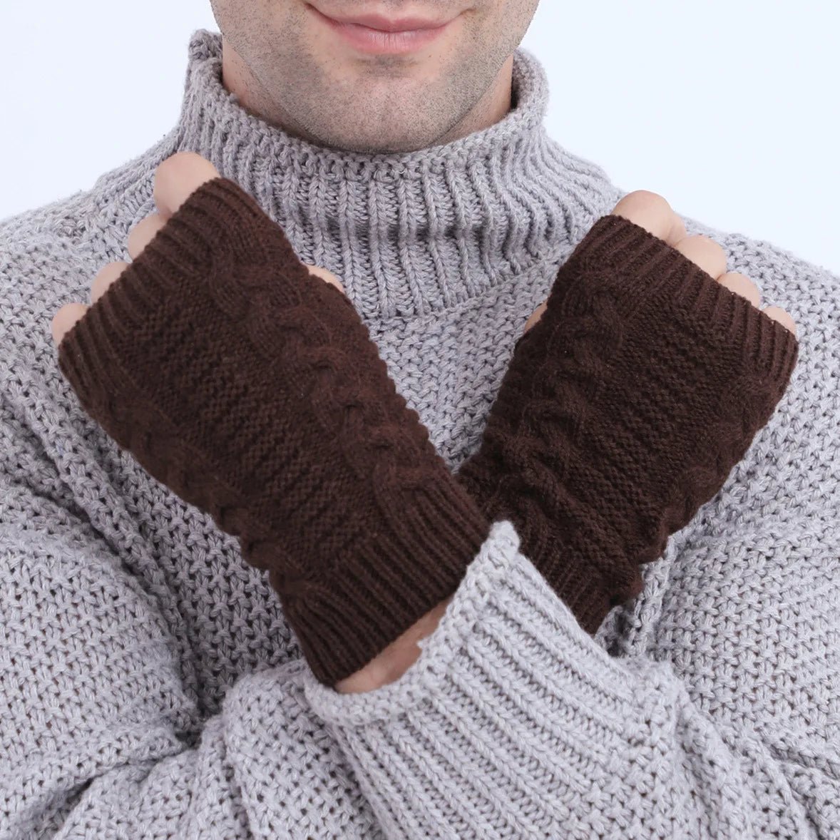 X-WINTER | Wool-Knit Arm Gloves
