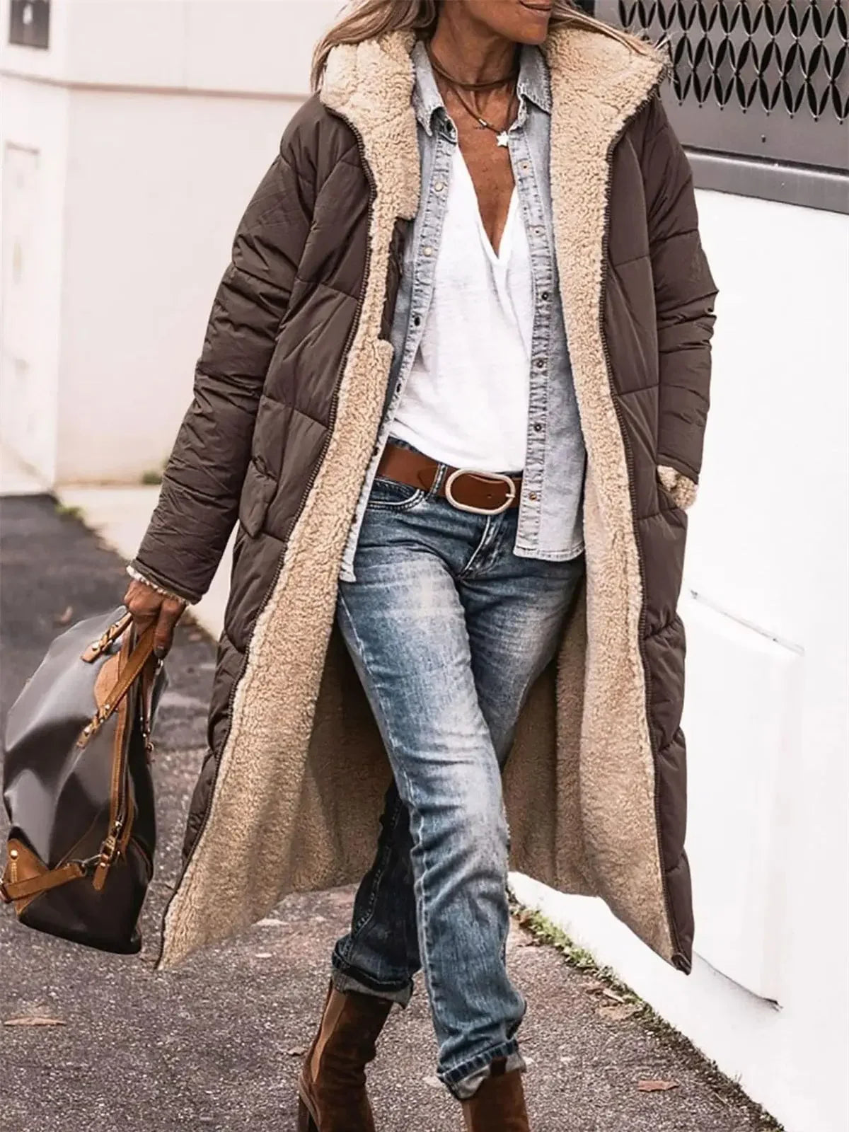 X-WINTER | Velvet Long Puffer