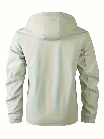Fashionable Men's Waterproof Hooded Windbreaker Jacket