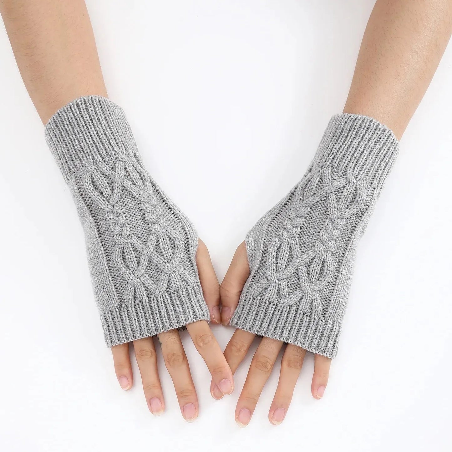 X-WINTER | Wool-Knit Arm Gloves