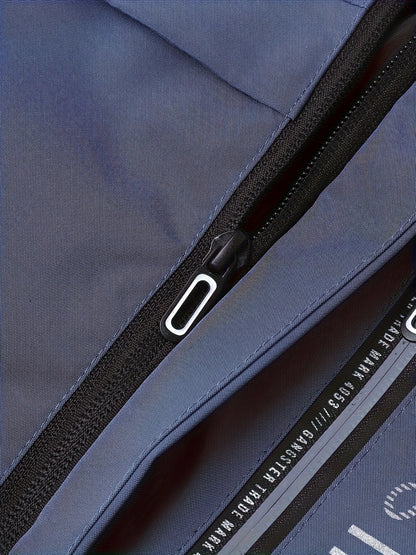 Fashionable Men's Waterproof Hooded Windbreaker Jacket