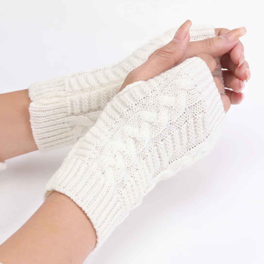 X-WINTER | Wool-Knit Arm Gloves