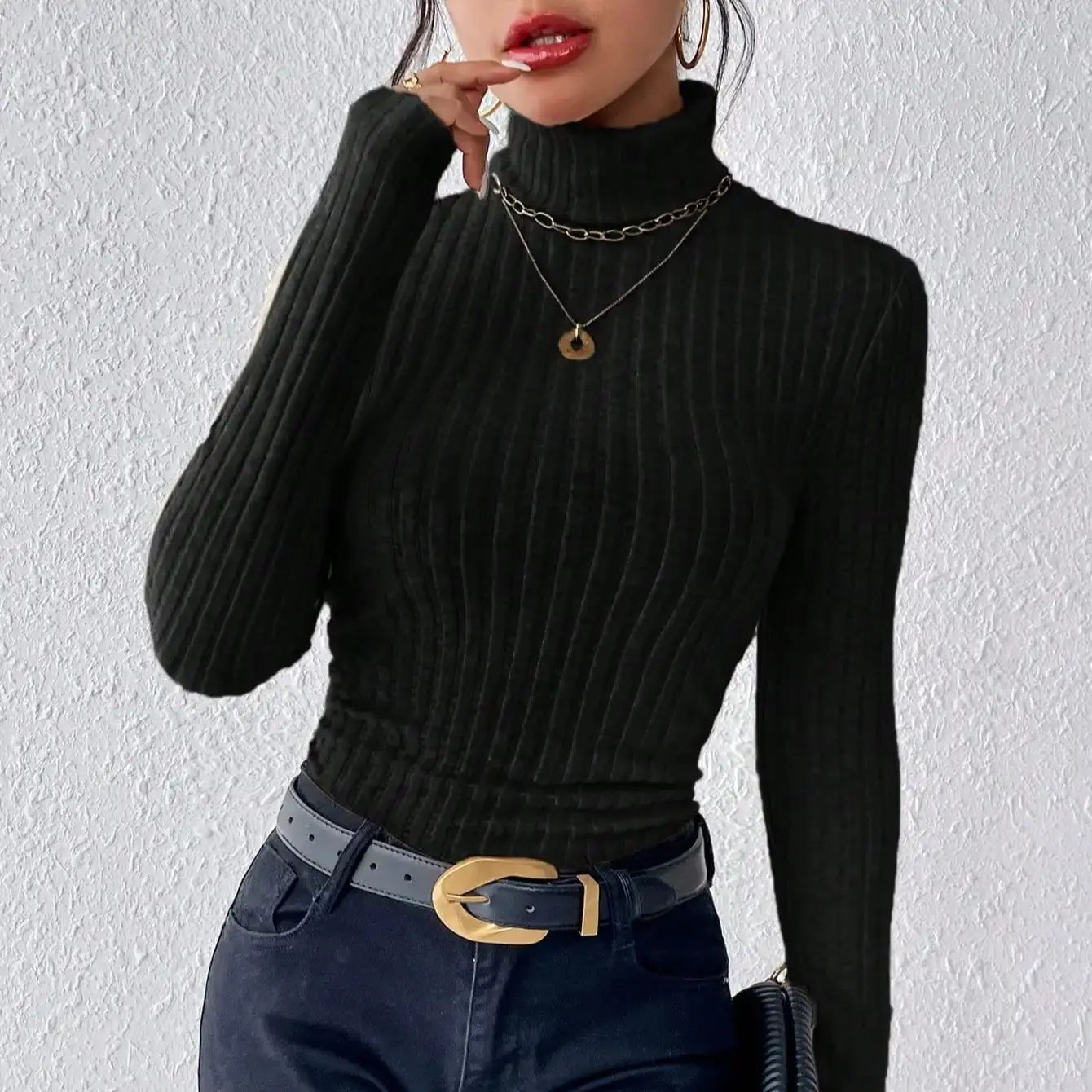 X-WINTER | Basic Knit Turtleneck