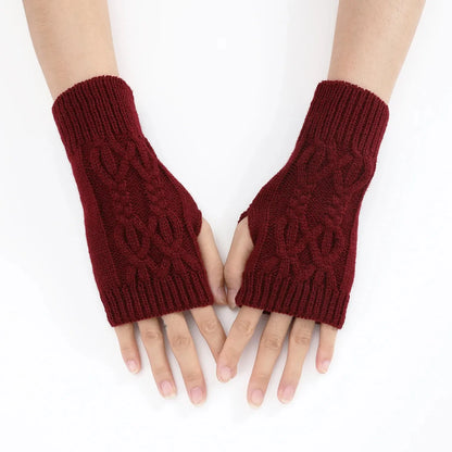 X-WINTER | Wool-Knit Arm Gloves