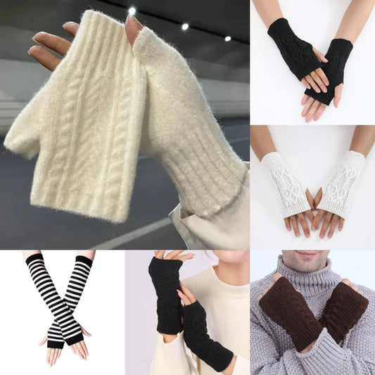 X-WINTER | Wool-Knit Arm Gloves